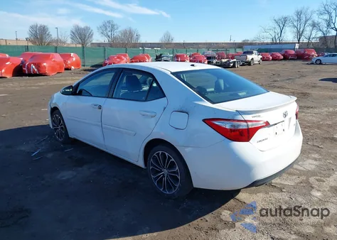 2015 Toyota Corolla S Premium z USA, uszkodzony, nr VIN 2T1BURHE1FC292922